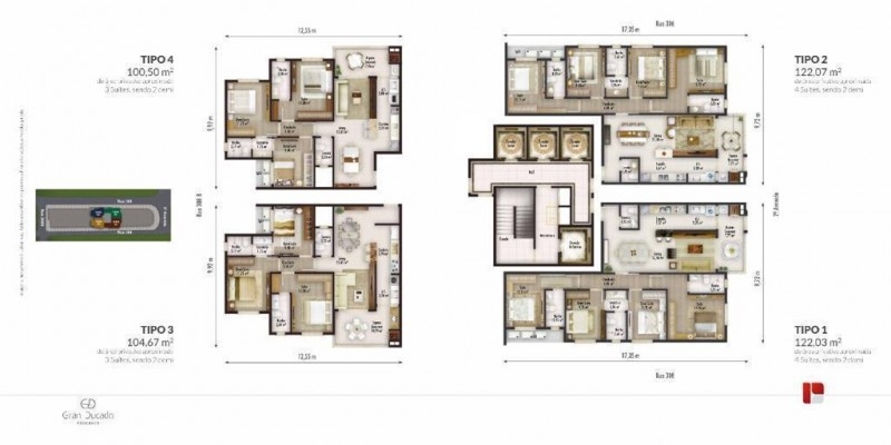 Apartamento na Planta em Meia Praia
